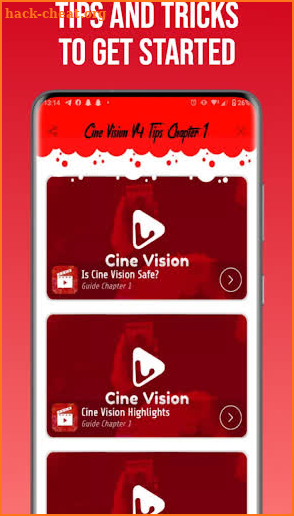 CineVision: live HD V4,V8 Tips screenshot