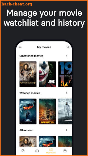 Cinexplore - Track movies and TV shows screenshot