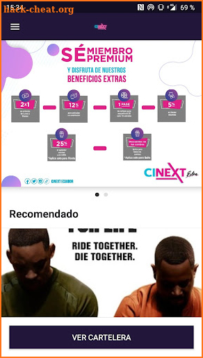 Cinext Ecuador screenshot