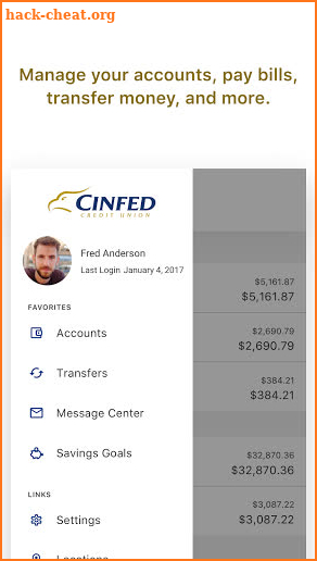 CinfedCU Mobile Banking screenshot