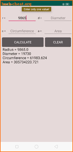 Circle calculator + Arc Calculator - No Ads screenshot