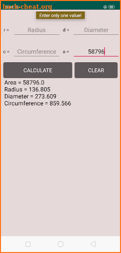 Circle calculator + Arc Calculator - No Ads screenshot