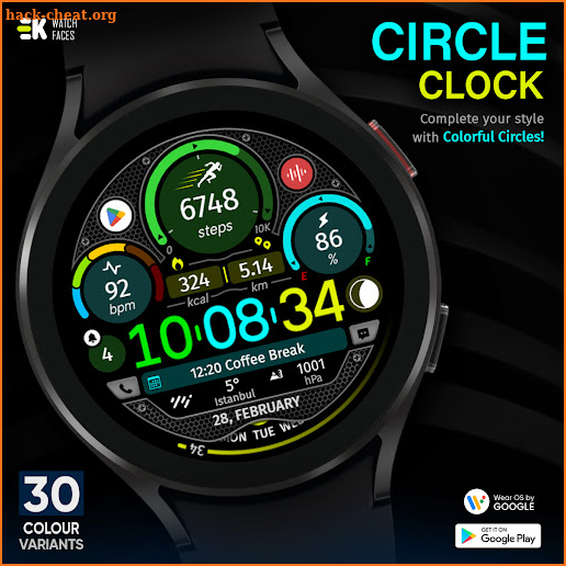 Circle Clock - Watch Face screenshot