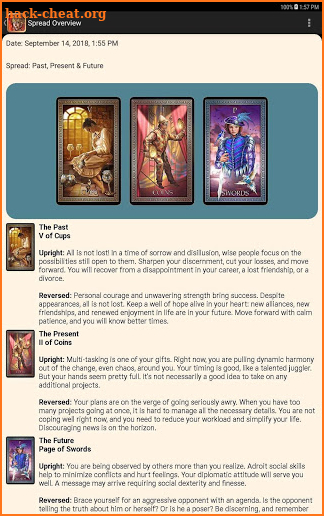 Ciro's Tarot Grand Luxe screenshot