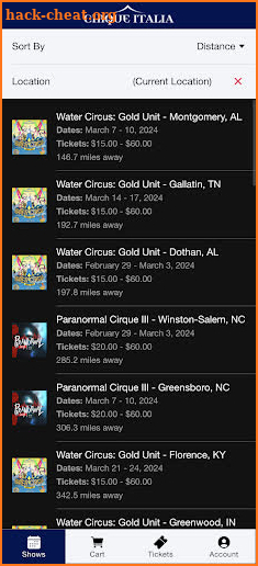 Cirque Italia screenshot