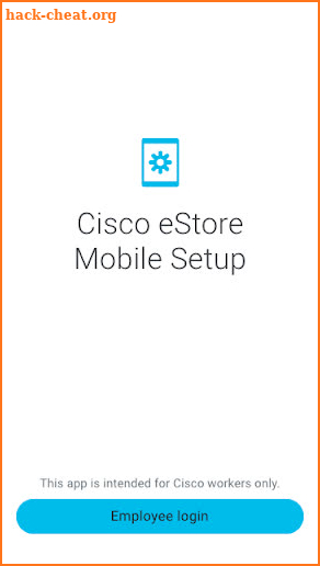 Cisco eStore Mobile Setup screenshot