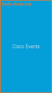 Cisco Events screenshot
