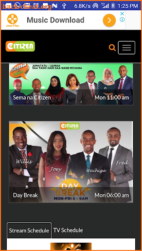 citizen tv live kenya screenshot