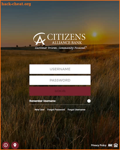 Citizens Alliance Bank screenshot