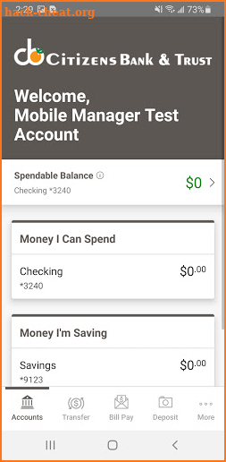 Citizens Bank and Trust Mobile screenshot