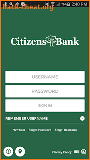 Citizens Bank KY screenshot