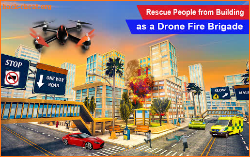 City Drone Attack-Rescue Mission & Flight Game screenshot