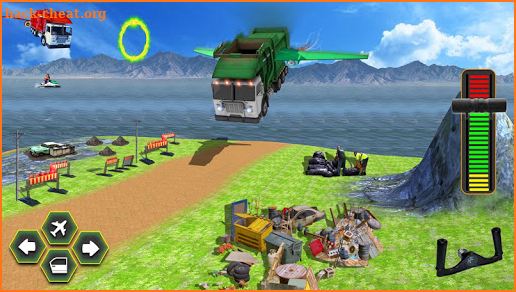 City Flying Garbage Truck driving simulator Game screenshot