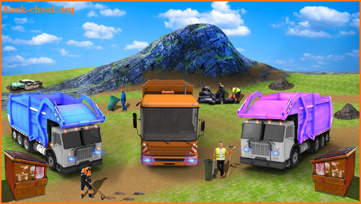 City Flying Garbage Truck driving simulator Game screenshot