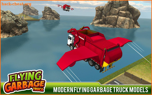 City Garbage Flying Truck- Flying Games screenshot