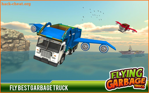 City Garbage Flying Truck- Flying Games screenshot