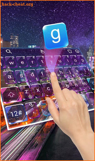 City Light Keyboard Theme screenshot