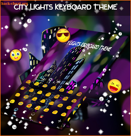 City Lights Keyboard Theme screenshot