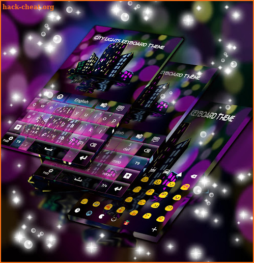 City Lights Keyboard Theme screenshot