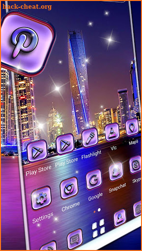 City Night Lights Theme screenshot