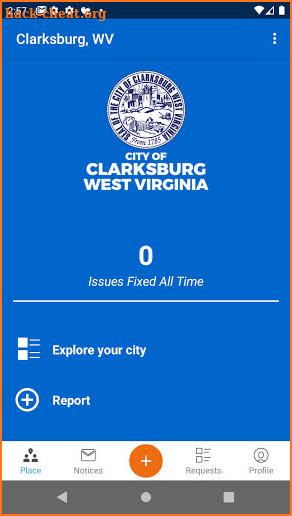 City of Clarksburg screenshot