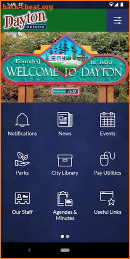 City of Dayton Oregon screenshot
