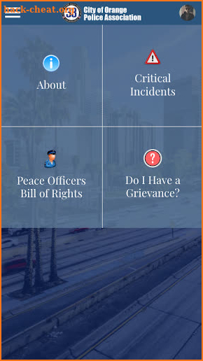 City of Orange Police Assn. screenshot