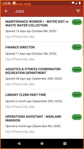 City of Ponca City OK screenshot