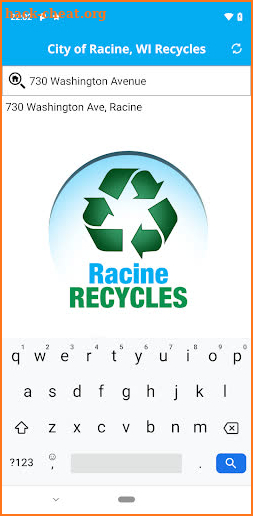 City of Racine, WI Recycles screenshot