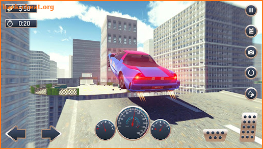 City Rooftop Stunt Car Racing Ramps screenshot