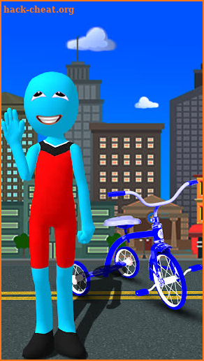 City Stickman Tricycle 3D screenshot