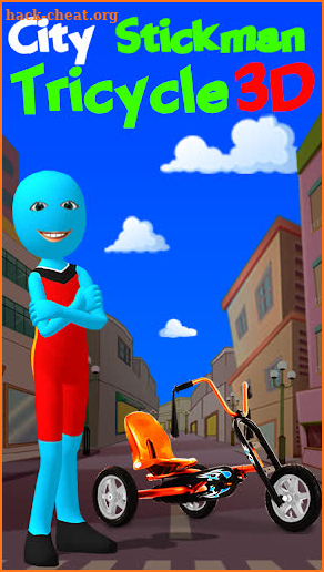 City Stickman Tricycle 3D screenshot