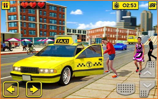 City Taxi Driving Sim 2020: Free Cab Driver Games screenshot