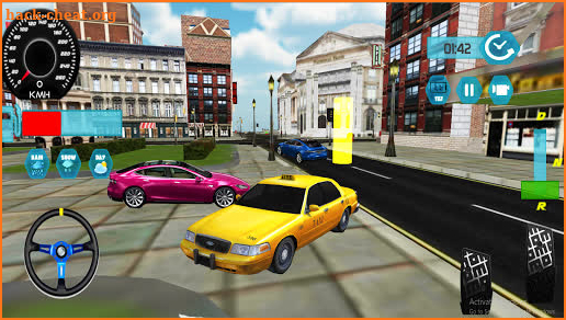 City Taxi Traffic Sim 2020-Taxi Games New Games screenshot