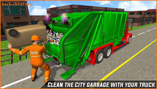 City Trash Truck Simulator-Waste Transporter 2019 screenshot
