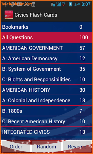 Civics Flash Cards Premium for US Citizenship Test screenshot