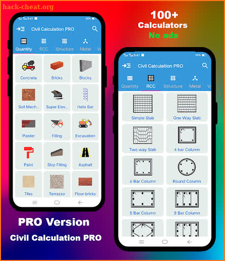 Civil Calculation PRO screenshot