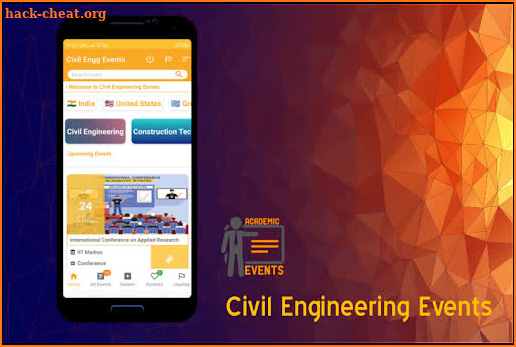 Civil Engineering Events screenshot