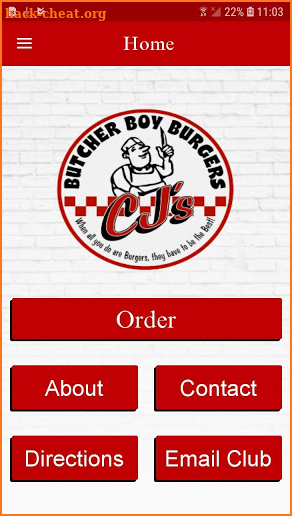 CJ's Butcher Boy Burgers screenshot
