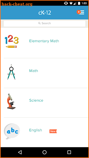 CK-12: Practice Math & Science screenshot