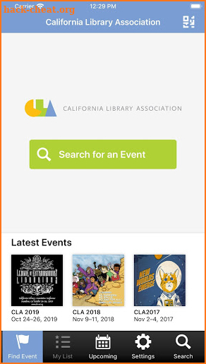 CLA Conferences screenshot