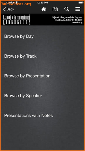 CLA Conferences screenshot