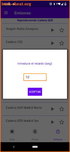 ClacRadio screenshot