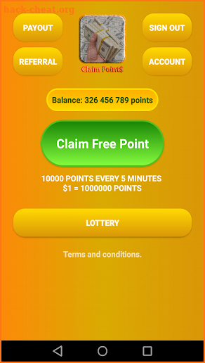 Claim Points - Get free money every 5 minutes screenshot