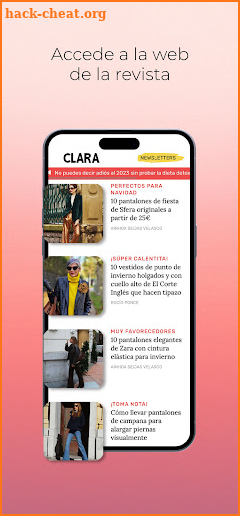 Clara revista screenshot