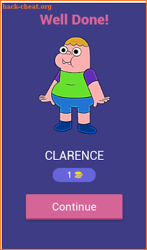 Clarence Quiz screenshot