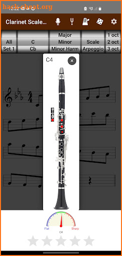 Clarinet Scales Tutor screenshot
