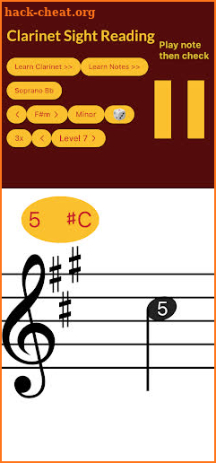 Clarinet Sight Reading screenshot
