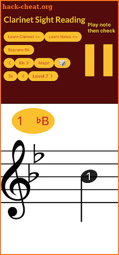 Clarinet Sight Reading screenshot