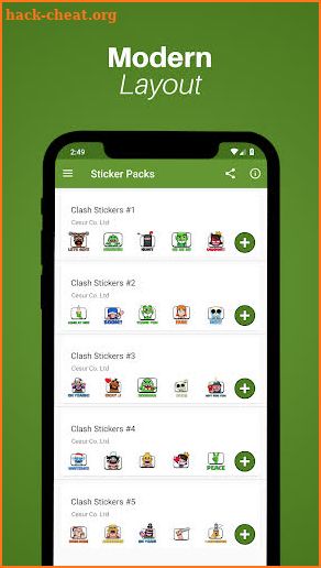Clash Emote Sticker for WhatsApp - Royale Stickers screenshot